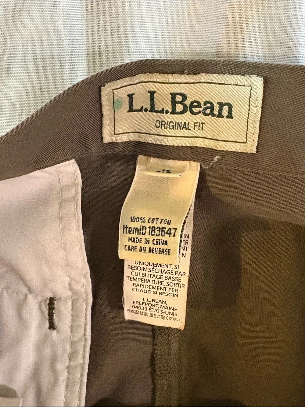 Women’s Vintage L.L. Bean 100% Cotton Utility Trousers
